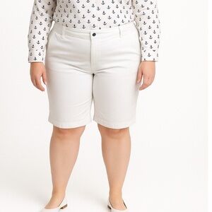 Ralph Lauren Sport capri pants white wide leg cropped cotton blend SZ 12